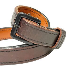 Beltman Gun Belt EDC CCW Concealed Carry Drk Brown 1" Strap Black Buckle Mens 52